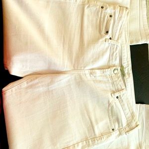 Garnet Hill White Jeans